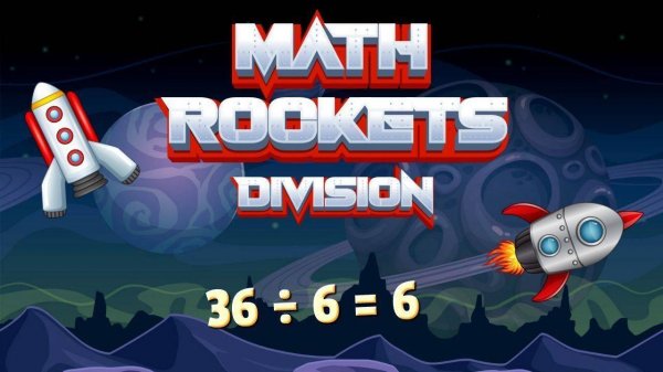 Math Rockets Division Puzzle Online Game - Educational Puzzle Game