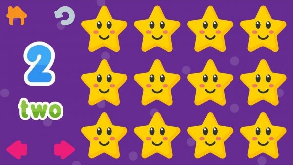 Stars Numbers Math Learning Game for Kids