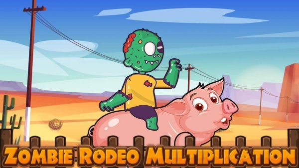Zombie Rodeo Multiplication Math Game Online - Educational Math Game