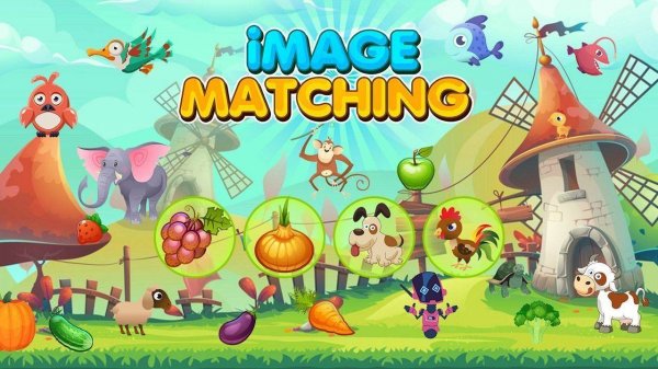Image Matching Educational Game: Kids Learning Puzzles Online