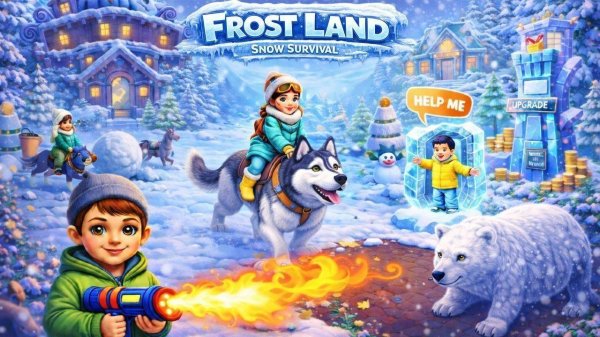 Frost Land - Snow Survival: Base Builder Game